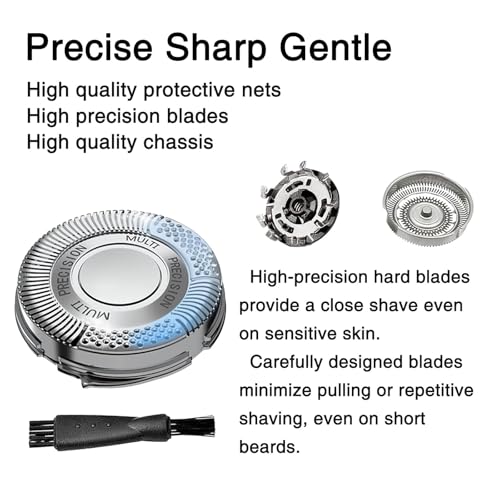 SH50 Replacement Heads Compatible with Philips Norelco Series 5000, SH50 Replacement Blades for Philips Norelco Series 5000 AT8xx, AT7xx, S5xxx, PT8xx, PT7xx(6pack)