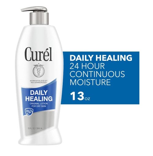 Curel Daily Healing Original Lotion For Dry Skin 13 oz ( Pack of 3)