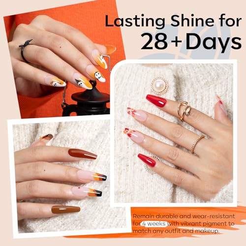 modelones 32 PCS Gel Nail Polish Set with 240 ML Gel Nail Polish Remover