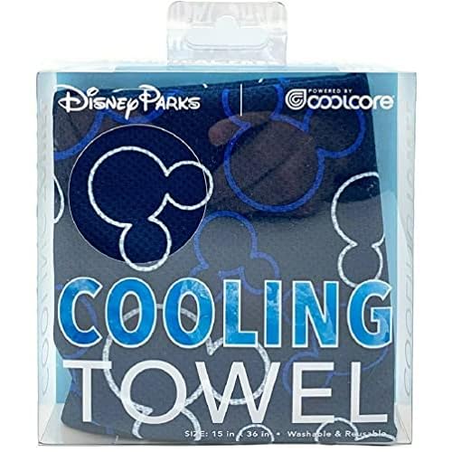 Theme Parks Cooling Towel - Mickey Icon - Blue