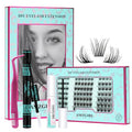 Lash Clusters Kit 144pcs Wispy Eyelash Extensions Kit 3 Styles Eyelash Clusters Individual Lashes Extension Kit with Lash Bond and Seal, Remover, Lash Tweezers DIY at Home(ASA,C-Mix8-16mm Kit)