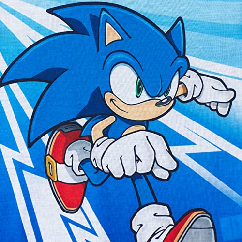 Sonic The Hedgehog Boys Pajamas for Kids 4 Piece Sleepwear Sets for Boys Pajama Bottoms and Sleep Shirts