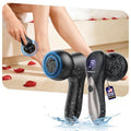 Rechargeable Electric Callus Remover for Feet with Vacuum, Pumice Stone Foot File for 100% Full Foot Care Coverage, 2-Speed & 3 Grinding Heads, Ideal Gift for Dead, Hard Cracked Dry Skin, Black