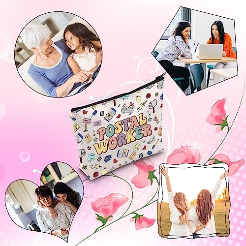 LEVLO Funny Flamingo Gift Calm The Flock Down Flamingo Cosmetic Bag Fun Flamingo Party Gift Flamingo Lover Gift (CALM THE FLOCK DOWN)