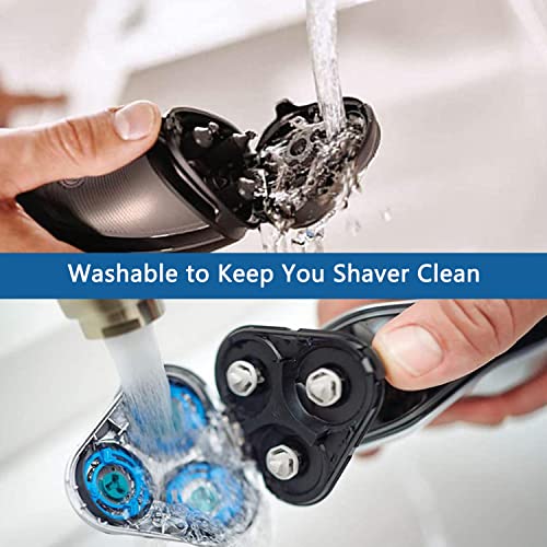 HQ8 Replacement Heads Compatible with Philips Electric Shavers, HQ8 Replacement Razor Blades Compatible with Norelco Aquatec HQ8 Series Shaving Head Upgraded for PT730 AT880 AT811, 6-Pack