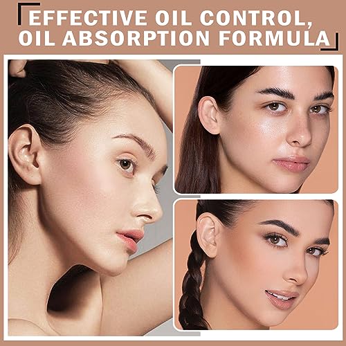 Mineral Sunscreen Setting Powder for Face & Scalp, SPF 35 Mineral Brush Powder Sunscreen Oil Control Matte Finish Long Lasting Lightweight Breathable for All Skin Tones Types-01 Translucent