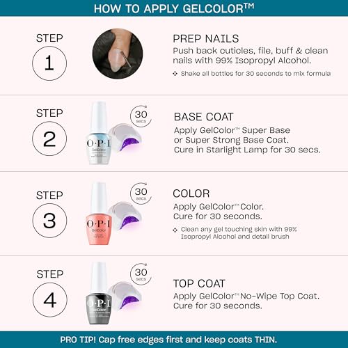 OPI GelColor | Semi-Sheer, Opaque & Shimmer Winter Shades | Long Lasting, UV Cure Gel Nail Polish with High Shine | Vegan & HEMA Free | Good Enough to Treat Collection | Holiday 2025