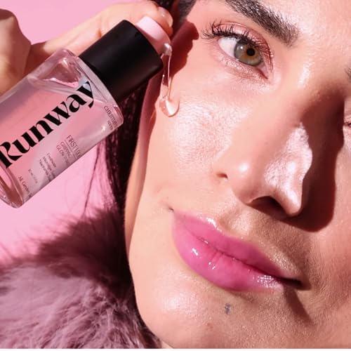 FIRST LOOK Gripping Glow Makeup Primer - Skin Care Face Serum with Freshwater Microalgae, Niacinamide, Squalane - Bioactive Hydrating Primer Serum Hybrid for Radiant Face Makeup - 30 ml / 1 fl oz