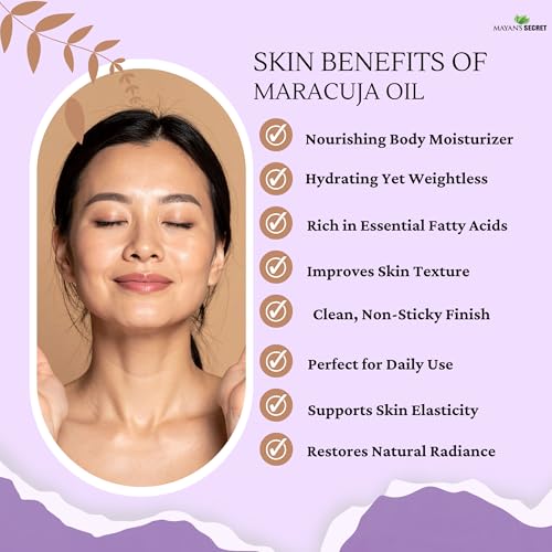 Mayan's Secret Passion Fruit Seed oil Maracuja Oil 100% Pure/Natural/Cold Pressed/Undiluted 4oz (Maracuja Oil (Passion Fruit), 4oz)