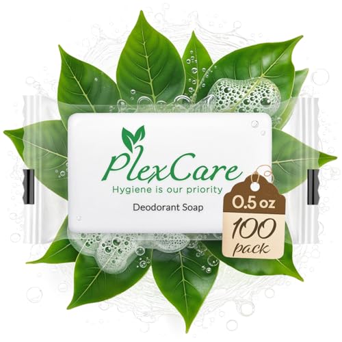 100 Pack Pleasant Scent 0.5 oz Bar Soap, Hotel Travel Size, Individually Wrapped, Bulk Amenities and Toiletries for Hospitality