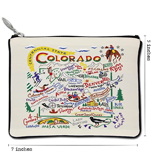 Catstudio Natural Colorado Zipper Pouch Purse | Holds Your Phone, Coins, Makeup, Dog Treats, & Tech Tools