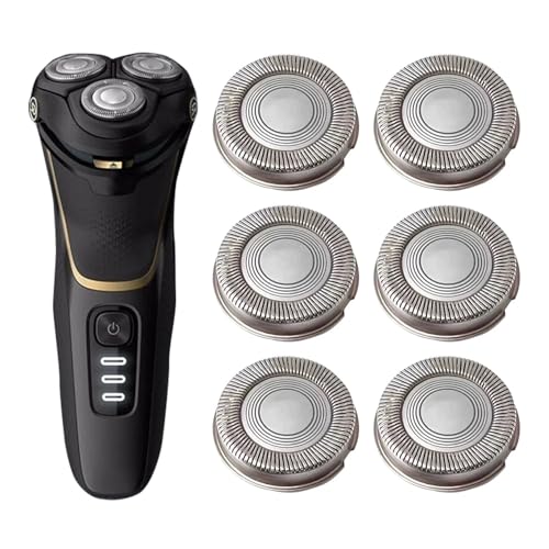 SH30 Replacement Heads for Philips Norelco Shaver Series 3000, 2000, 1000 (6 PACK)