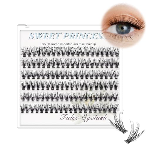 Bodermincer 20 Root Thickness 0.07mm C Curl 3D Individual Eyelashes Extension Soft Black Fake False Eye Lashes Tools (8mm)