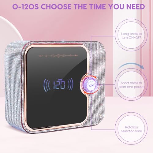 UV Light for Nails, Rechargeable UV Nail Lamp, Fast Nails Dryer Curing Lamp, Gel Nail Polish UV Light, 0-120S Arbitrary Timing, for Salon & Home
