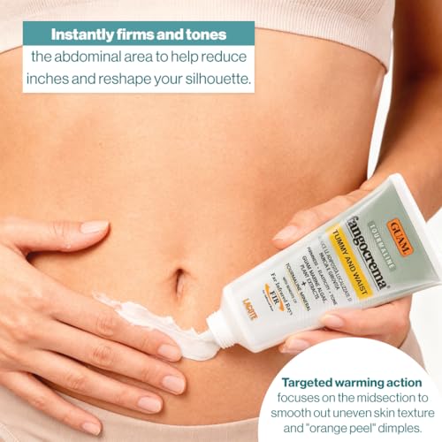 Guam Anti-Cellulite Cream for Belly ? Hot Skin Tightening Stomach Cream with Black Tourmaline ? Natural Cellulite & Tummy Firming Treatment (150 ML)