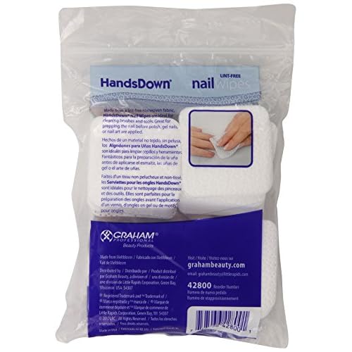 Graham Hands Down Nail Wipes, 200 Count