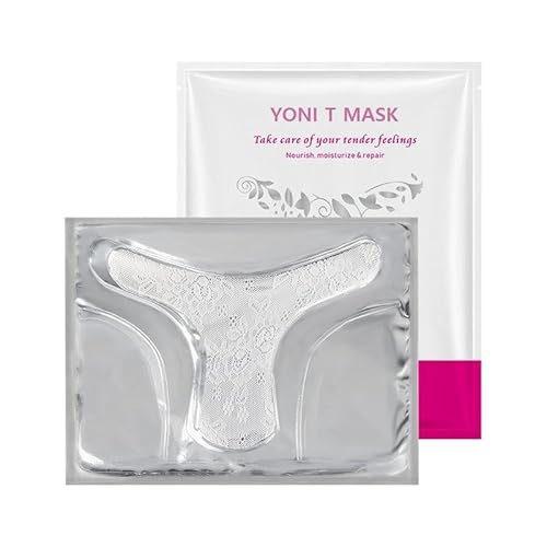 Laymoon 5-Pack T-Shaped Hydrogel Vajacial Mask ? Hydrating Bikini Mask with Hyaluronic Acid & Aloe Vera | Soothing Care for Razor Bumps, Dark Spots & Ingrown Hairs | Post-Hair Removal Skincare