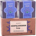 Lavender Bar Soap and Hemp Oils Soap Bar for Body & Face,Soothing and Smoothing the Skin,Moisturizing,Softer Skin,Natural Handmade,Gentle Cleanser Beauty Bar,Men and Women,2x120g