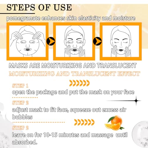 22PCS Facial Mask,Moisturizing Face Mask Sheets Set,Hydrating Facial Sheet Mask Gifts Set for Women