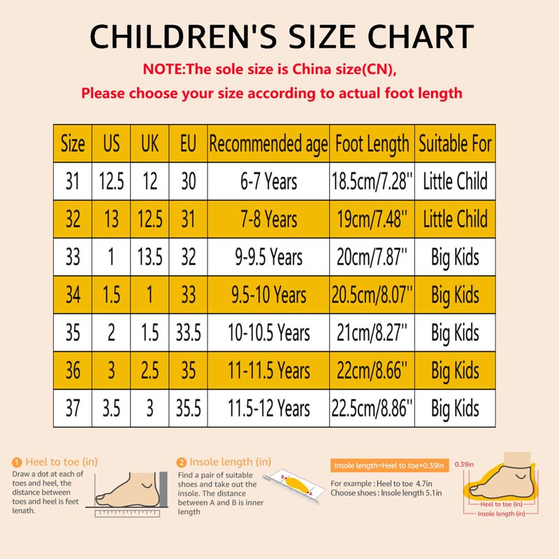 Kids Running Shoes Non-Slip Lightweight Athletic Sneakers for Boys & Girls