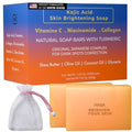 IYASA Kojic Acid Soap for Dark Spots ? Turmeric Brightening Bar with Vitamin C, Retinol & Shea Butter | Evens Tone & Fades Hyperpigmentation | SGS-Tested, Steroid-Free (2 Pack)