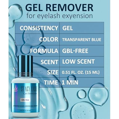 Super Bonder 15ml & Lash Remover for Eyelash Extensions 15ml / Lash Bonder for Eyelash Extensions/Locks Eyelash Glue Fumes / 60 Sec Dissolution Lash Glue Remover/Lash Extension Supplies