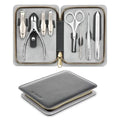 MR.GREEN 8-in-1 Manicure Set? Professional German Stainless Steel Nail Care Kit with Splash-Proof Nail Clippers, Toenail Clippers, Cuticle Tools, Travel Grooming Kit for Men & Women with Leather Case