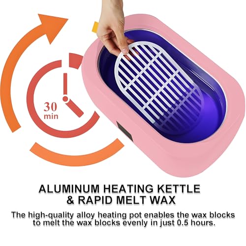 Paraffin Wax Machine for Hands & Feet - Rapid Melting with Intelligent Temp Control, Auto-Timer & Keep Warm, Professional At-Home Spa Kit for Moisturizing Skin & Arthritis Joint Relief (4L)