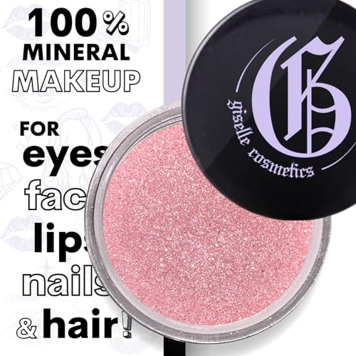 Rose Pink Eyeshadow Palette - Make Up Eye Shadow Set with Loose Powder, Glitter, Shimmer, Matte, Mineral Powder for Summer Color, Loose Pigment, Organic Makeup