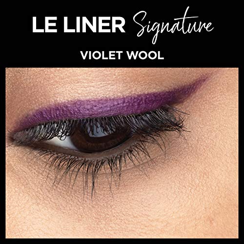 L¡¯Or?al Paris Makeup Le Liner Signature Mechanical Eyeliner, Easy-Glide, Smudge Resistant, Bold Color, Long Lasting, Waterproof Eyeliner, Violet Wool, 0.011 oz., 1 count