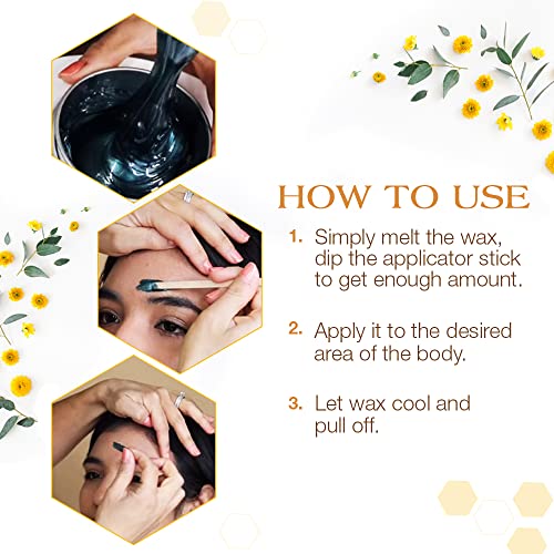 GiGi Eyebrow Wax Sticks for Hair Removal ? Small, Fine Applicator Stick, Wooden Waxing Sticks for Face & Eyebrows, 100 ct