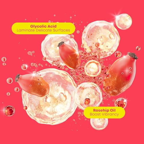 Matrix Glow Mania Super Gloss Protecting Mask-Protects Glow&Shine,With Glycolic Acid&Rosehip Oil,For Dull&Color-Treated Hair