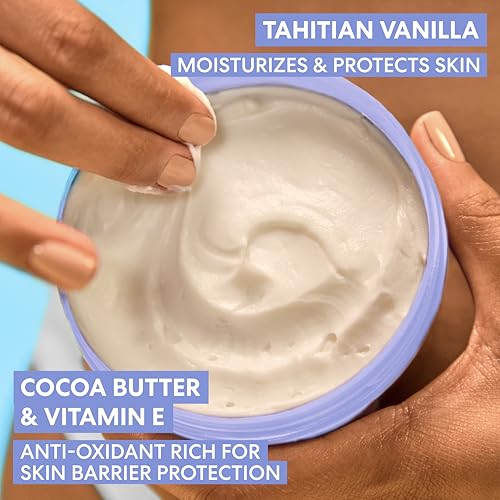Palmer's Cocoa Butter Formula Body Cream, Moisture Drenching Tahitian Vanilla, 8.8 Oz, 72Hr Hydration with Shea Butter & Vitamin E for Softer Skin, Protects & Soothes Dryness, Dermatologist Approved