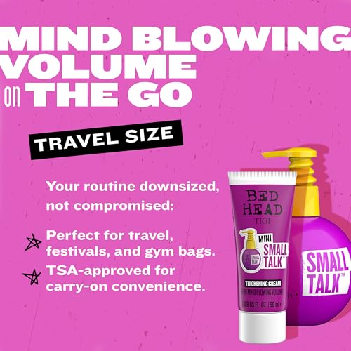 Bed Head by TIGI Small Talk Thickening Cream Travel Size Mini, 1.69 fl oz