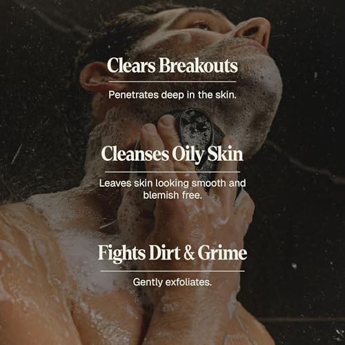 Black Wolf Moisturizing Body Wash & Charcoal Face Wash Set for Men - Daily Grooming & Hygiene Essentials for Mens Skin Care