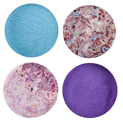 Nail Factory - Acrylic Powder Set Seven Collection, 14 Colors Mixed Shapes Set Glitter Nail Sequins Powder Holographic, Professional Nail Art Cosmetic, 3.5 Gr. Each One.