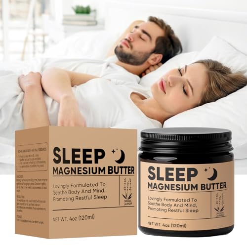 WZI Magnesium Butter for Sleep - Magnesium Cream with Shea & Mango Butter, Arnica & Essential Oils, Nighttime Magnesium Lotion for Leg, Foot, Original Lavender, 4oz