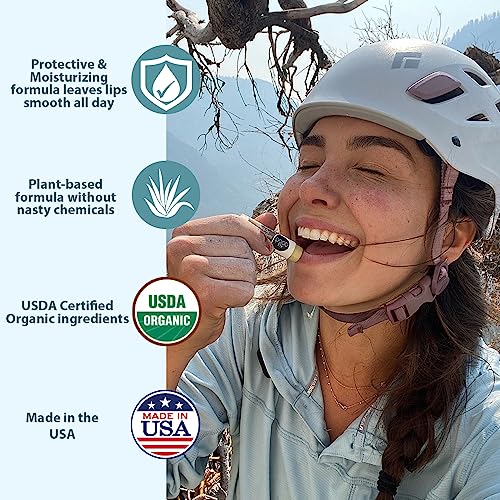 All Good Organic SPF15 Lip Balm - Hydrating Lip Care with Olive Oil, Beeswax, Calendula, Lavender, Vitamin E - Lip Moisturizer with Zinc Oxide Protection - Original, Spearmint & Coconut (9-pack)