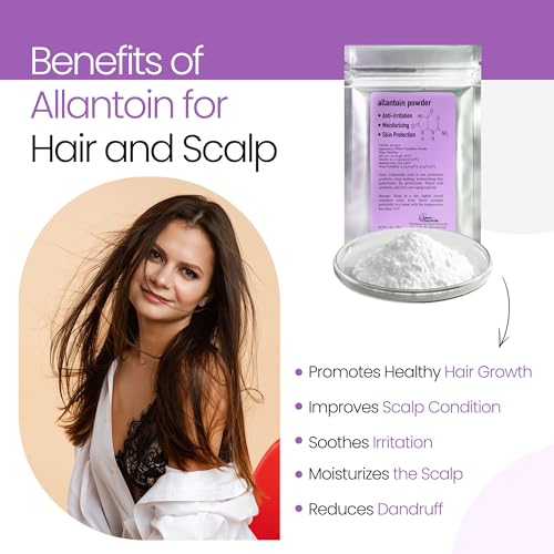 Allantoin Powder 2 Oz Cosmetic Grade for DIY Emulsion Cream Lotion Skin Care (2 oz. / 56 Grams), Allantoin Helps to Hydrate The Skin by Talsen Chemicals