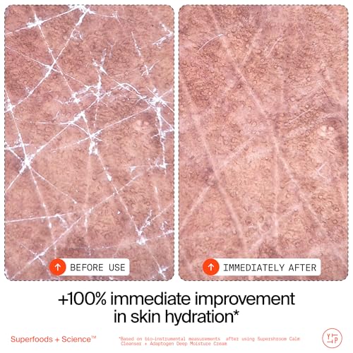 Youth To The People Supershroom Facial Cleanser - Adaptogens + Snow Mushroom Oat Oil Lipids Vitamins Face Wash, Nourishing Makeup Remover for Dry + Sensitive Skin, Soothes Redness