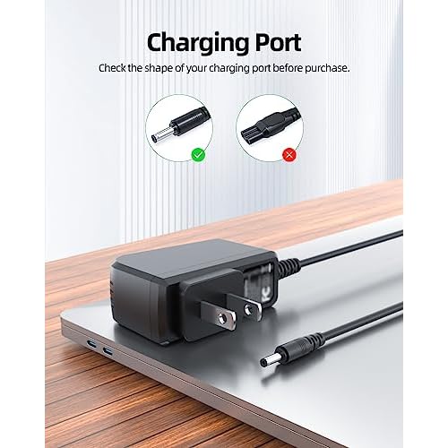 Superer 8V 5Ft Power Cord Fit for Philips Norelco HQ840 Multigroom Series 3000 MG3750 MG3760 Electric Shaver Trimmer Razor Replacement Charger Supply
