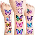 96PCS Butterfly Temporary Tattoos Stickers - Butterfly Themed Party Favors Party Decorations Accessories Supplies Gift Idea For Kids Teens Adult Women Classroom Prizes Rewards Pre-Cut