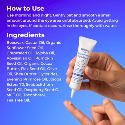 Restorative Under Eye Balm ? Anti-Aging Moisturizing Eye Balm with Omegas to Reduce Dryness & Fine Lines ? Optometrist & Dermatologist Recommended, Fragrance-Free