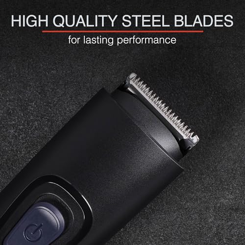 Remington Rechargeable Beard Trimmer Kit for Mustaches, Nose Hair, and Light Detailing and Grooming with Bonus Battery Nose Trimmer