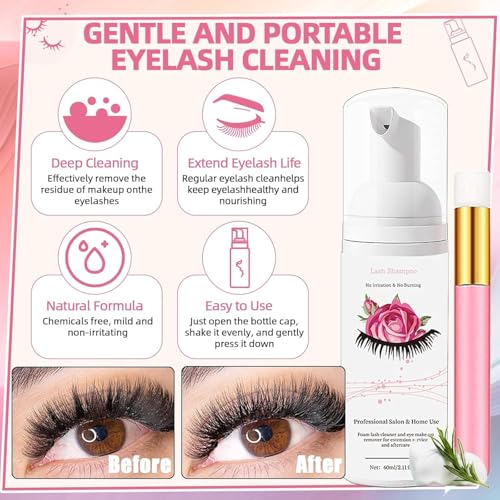 DIY Lash Extension Kit 802Pcs with Bottom Lashes Lash Bond and Seal,Quick Glue Remover Lash Shampoo Cleansing Brush Headband Wristband Tweezers Eyelash Brush Mini Applicato