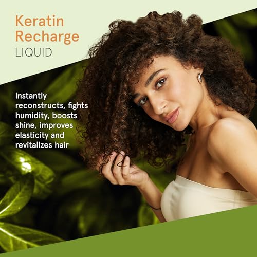 INOAR Keratin Recharge Liquid Spray with Hydrolyzed Keratin & Wheat Protein for Hair Strengthening & Elasticity, 6.7 fl.oz