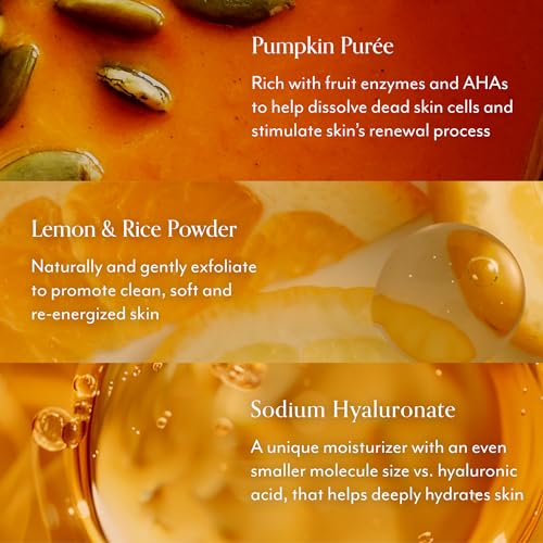 Bliss Resurface and Protect 2pc: Face Mask Skin Care | Clean | Paraben Free | Cruelty-Free | Vegan (Pumpkin Powerhouse - Resurfacing) Block Star Tinted Face Sunscreen SPF 30-1.4 fl oz