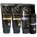 Norvell Venetian Self Tanner Maintenance Kit ? Enhance Your Tan with Sunless Exfoliator 2.5 oz, Facial Tanning Mist 2 oz, pH Balancing Cleanser & Gradual Tanner 2.5 oz