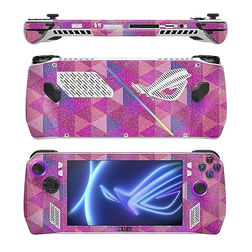 MightySkins Glossy Glitter Skin Compatible with Asus ROG Ally - Pink Kaleidoscope | Protective, Durable High-Gloss Glitter Finish | Easy to Apply