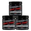 MANIC PANIC Classic Raven Semi Permanent Hair Color - Cool-Toned Black Hair Dye for Women & Men That Lasts 4-6 Weeks - Vegan, Ammonia & Cruelty-Free - Create & Mix Custom Shades (4oz / 3pk)